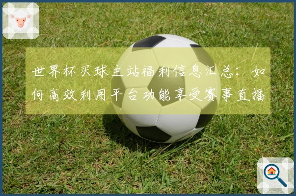 世界杯买球主站福利信息汇总：如何高效利用平台功能享受赛事直播体验
